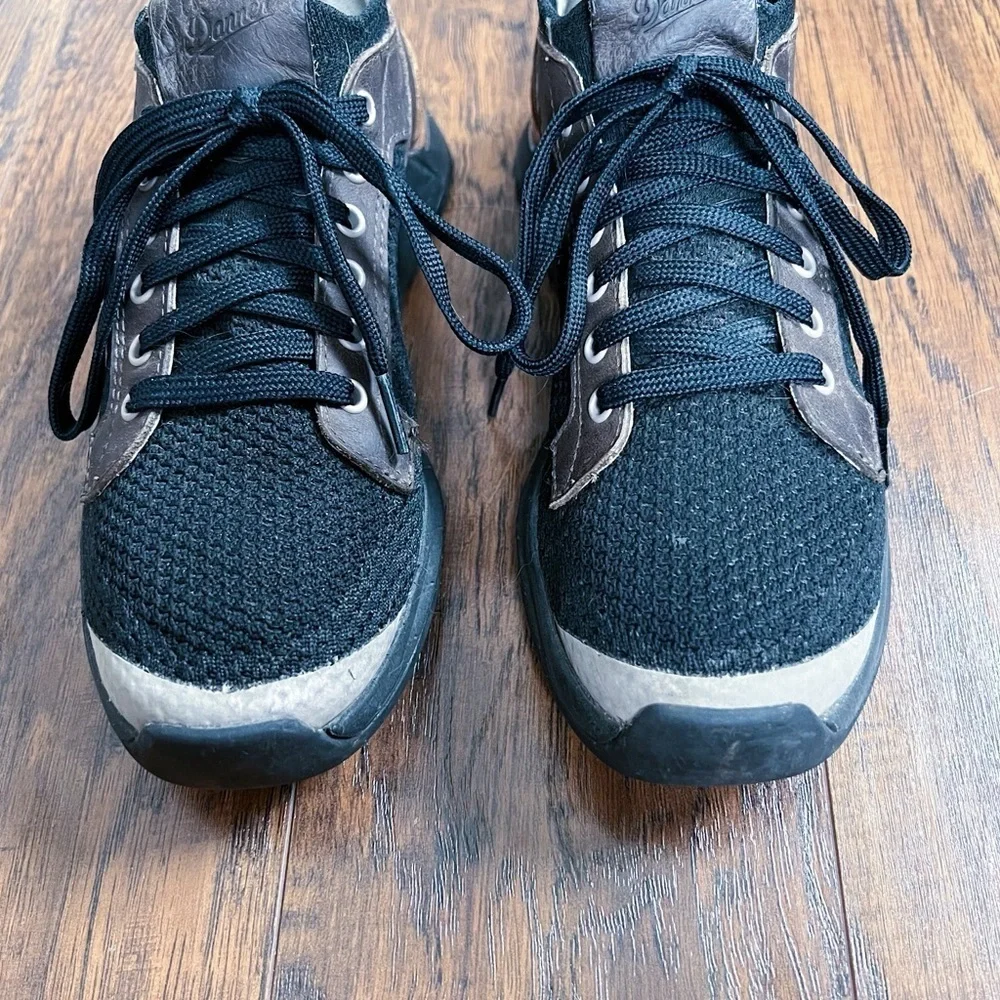 Danner • Overlook Knit Low Sneaker black lace up brown leather hiking trail